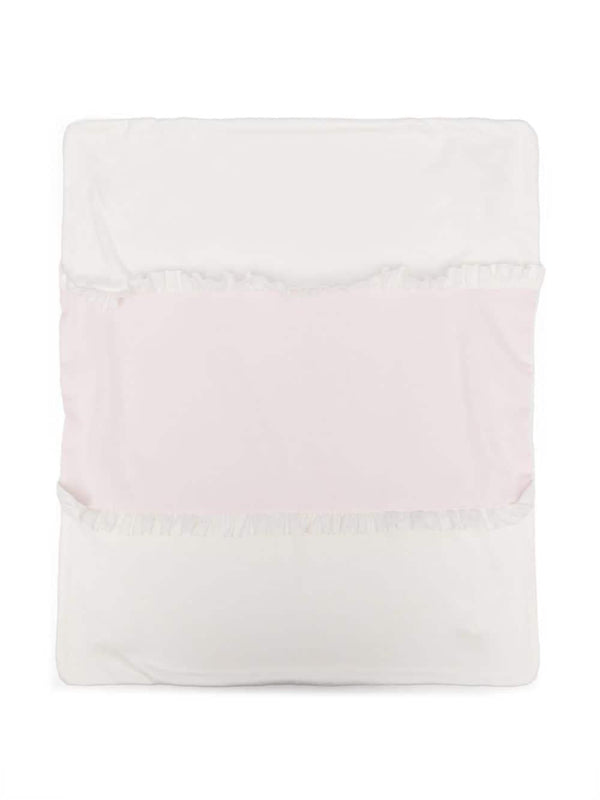 Coperta con trama jersey per neonata La Stupenderia rosa con orlo rifinito – Accessorio premium elegante