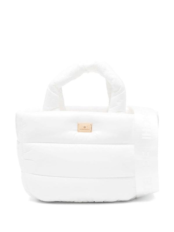 Borsa tote per bambina Elisabetta Franchi La Mia Bambina bianco con design imbottito – Accessorio premium elegante