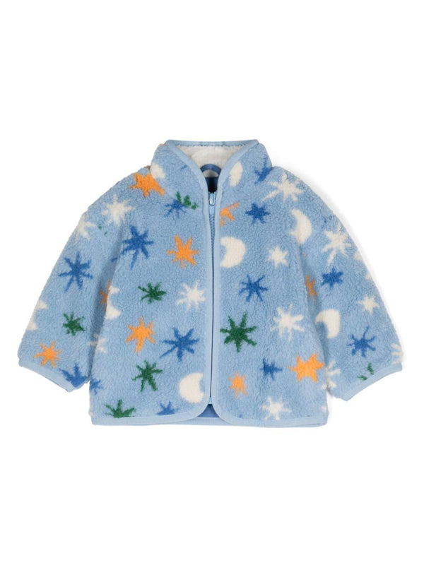 Giubbino per neonato Stella McCartney Kids azzurro a fantasia – Accessorio premium elegante