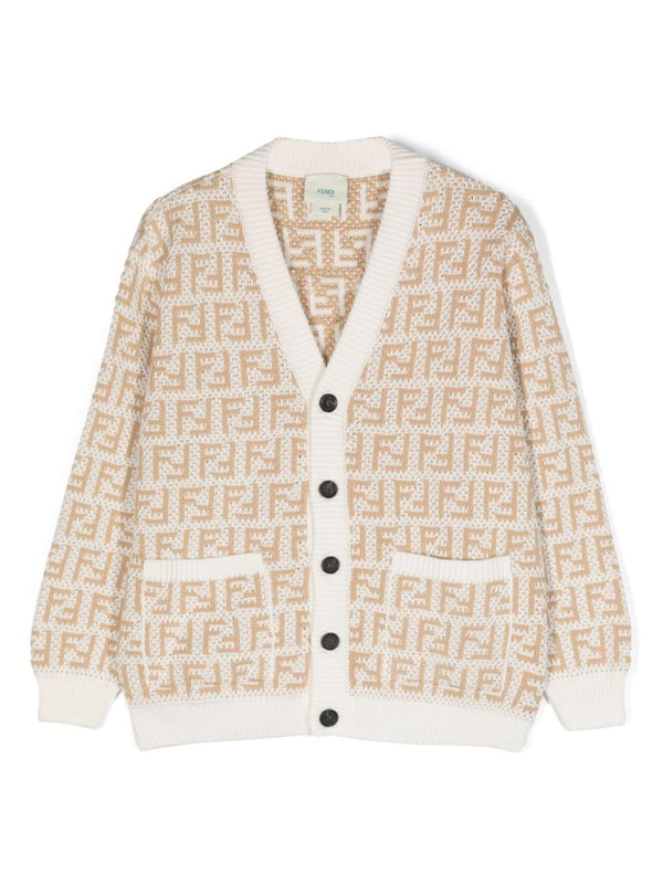 Cardigan con stampa FF – Accessorio premium elegante