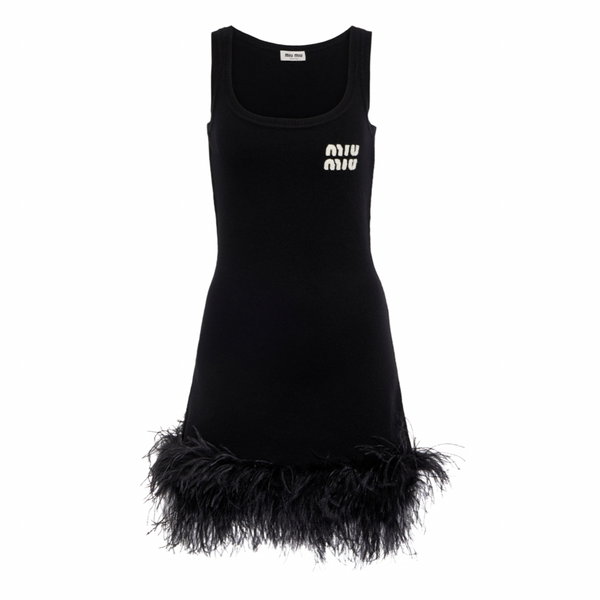 Robe Miu Miu à plumes – Accessorio premium elegante