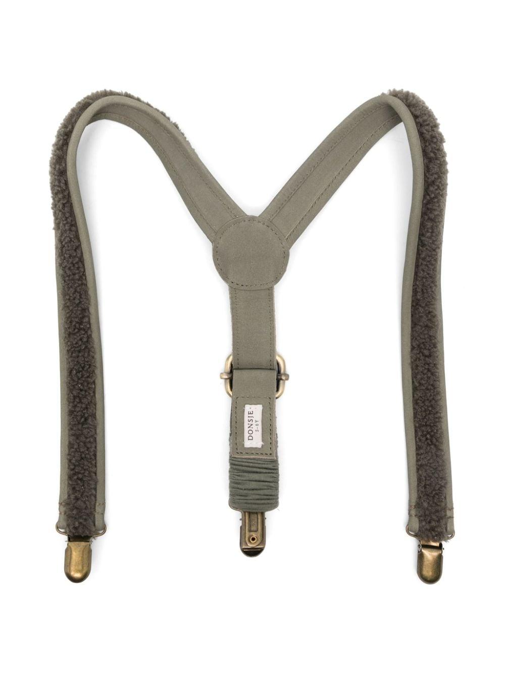Bretelle per bambino Donsje Bay grigio con chiusura a clip – Accessorio premium elegante
