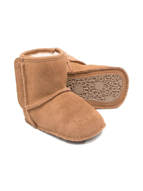 Stivali per neonati UGG Kids marroni con fodera in pelle scamosciata – Accessorio premium elegante