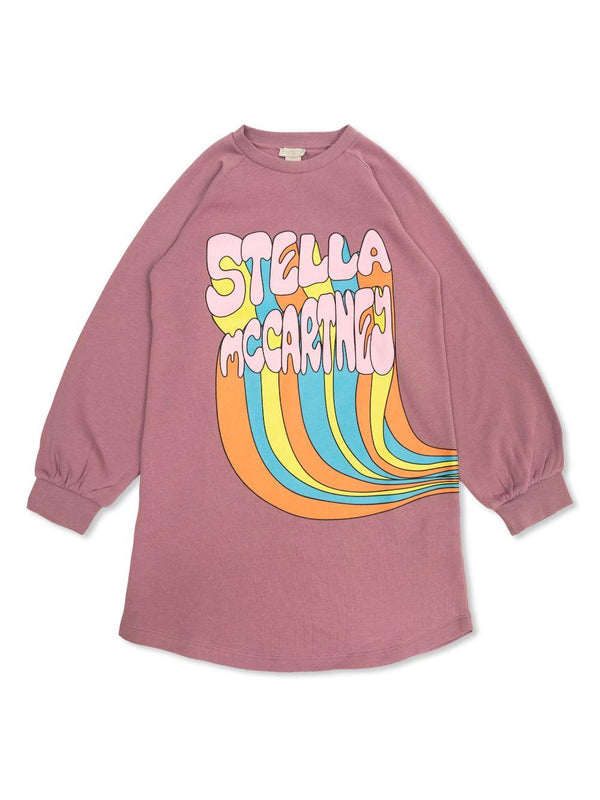 Felpa per bambina Stella McCartney Kids rosa con stampa grafica – Accessorio premium elegante