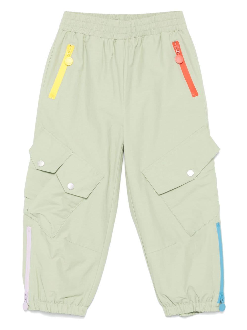 Pantaloni per bambina Stella McCartney verdi affusolati – Accessorio premium elegante