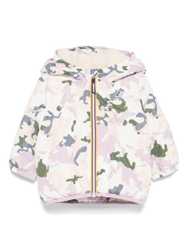 Giubbino per neonato K Way Kids E. Le Vrai 3.0 Claudine multicolore con design imbottito – Accessorio premium elegante