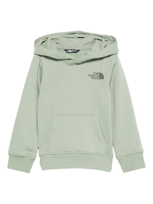 Felpa per bambino The North Face Kids verde con cappuccio con logo – Accessorio premium elegante