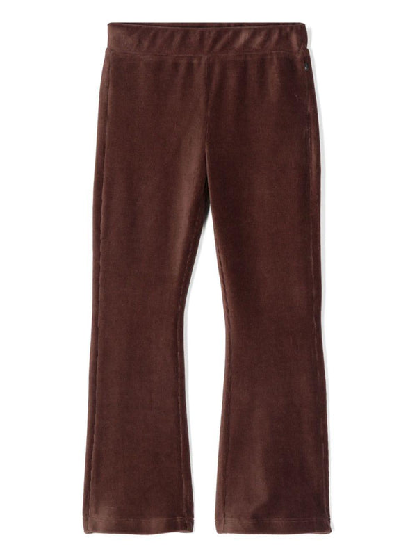Pantaloni a coste per bambina Scotch & Soda marrone con taglio svasato – Accessorio premium elegante