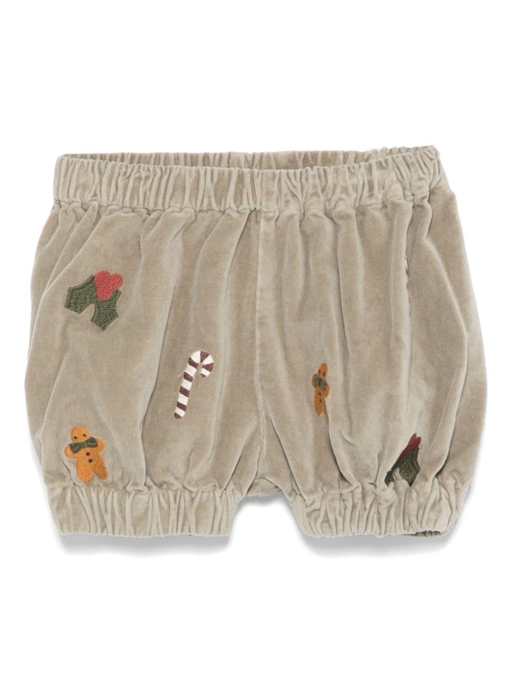 Pantaloncini Azizie per neonato Donsje grigio con elastico in vita – Accessorio premium elegante