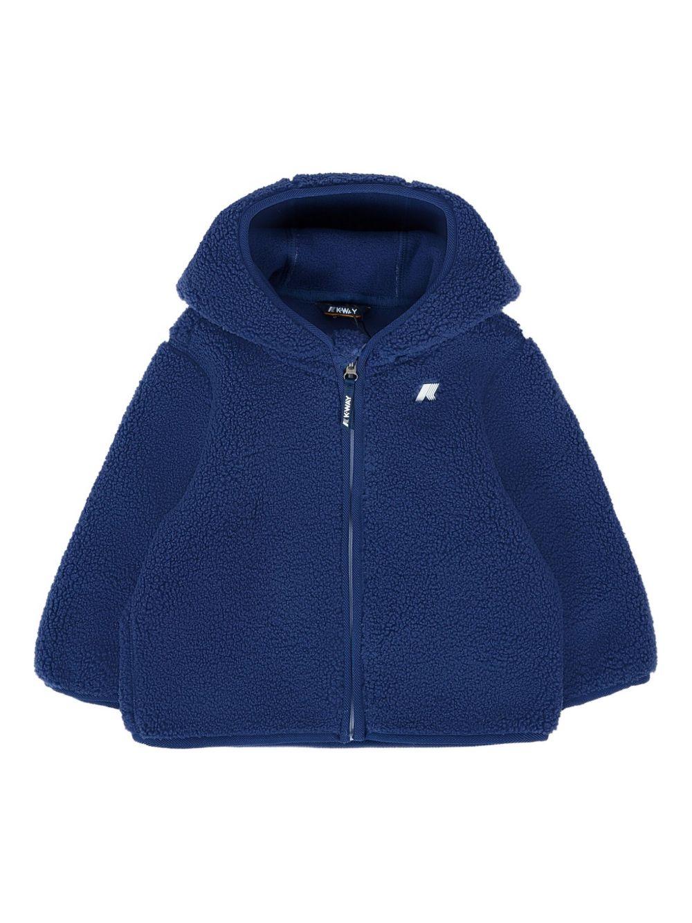 Giacca per neonati K Way Kids The Jane blu in pile – Accessorio premium elegante