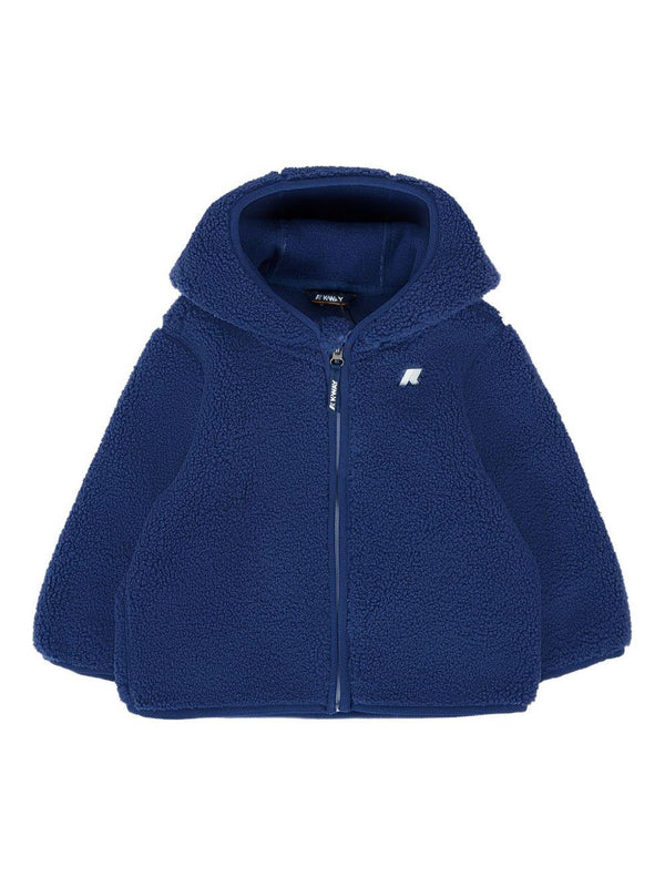 Giacca per neonati K Way Kids The Jane blu in pile – Accessorio premium elegante
