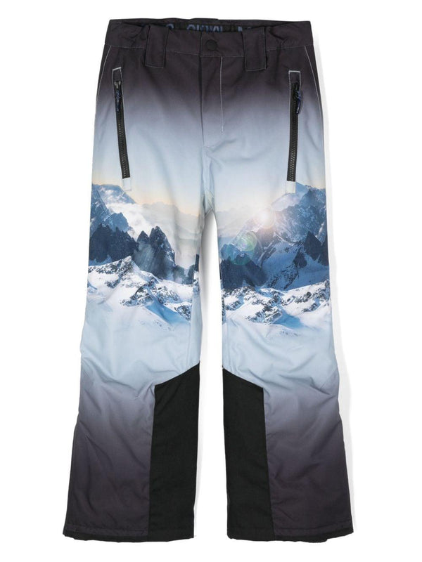 Pantaloni da sci per bambino Molo Jump Pro blu con effetto sfumato – Accessorio premium elegante