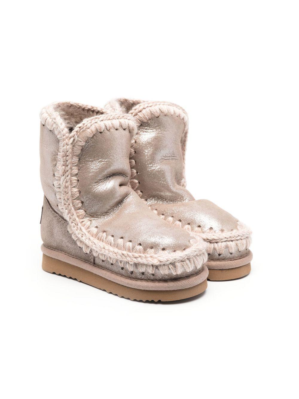 Stivali per bambina Mou Kids rosa con effetto metallizzato – Accessorio premium elegante