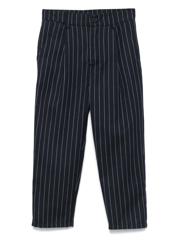 Pantaloni gessati blu per bambina Douuod Kids – Accessorio premium elegante