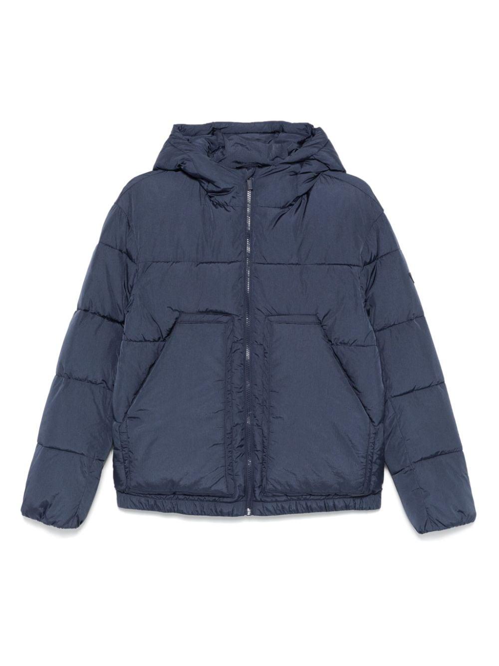 Piumino per bambino Emporio Armani Kids blu trapuntato con design imbottito – Accessorio premium elegante