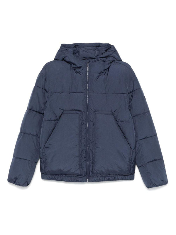 Piumino per bambino Emporio Armani Kids blu trapuntato con design imbottito – Accessorio premium elegante