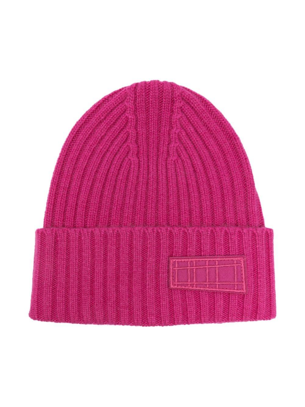 Berretto Karli per bambina Molo fucsia con lavorazione a coste – Accessorio premium elegante