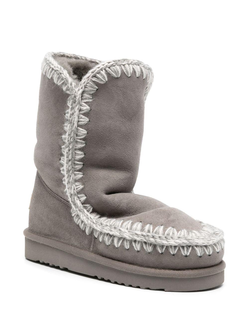 Stivali Eskimo Bold per bambina Mou Kids grigi con pelle scamosciata – Accessorio premium elegante