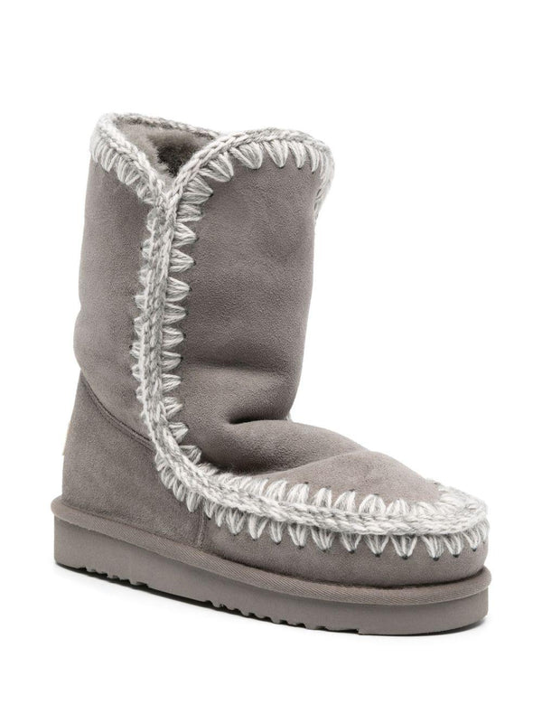 Stivali Eskimo Bold per bambina Mou Kids grigi con pelle scamosciata – Accessorio premium elegante