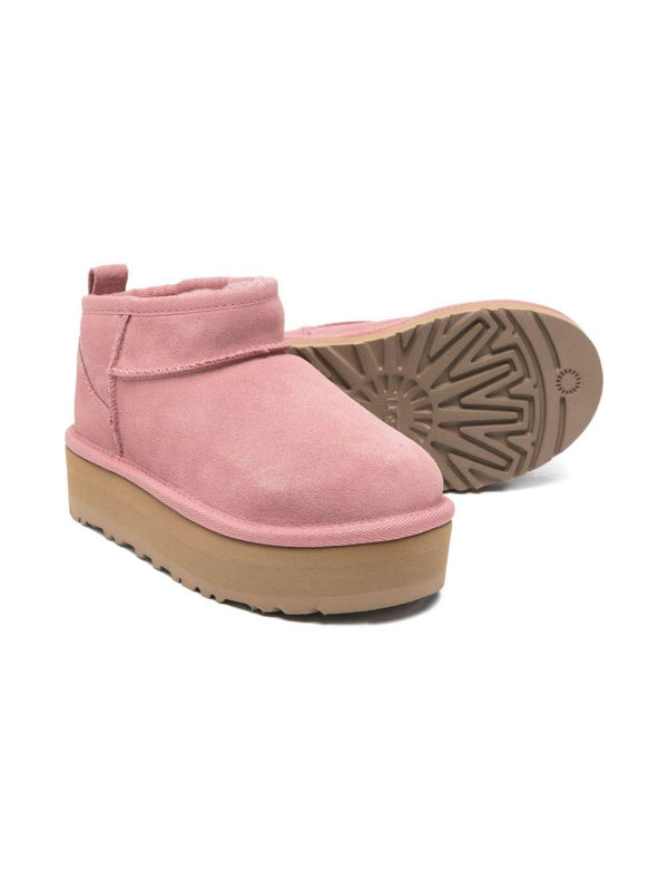Stivali per bambina UGG Kids rosa con plateau – Accessorio premium elegante