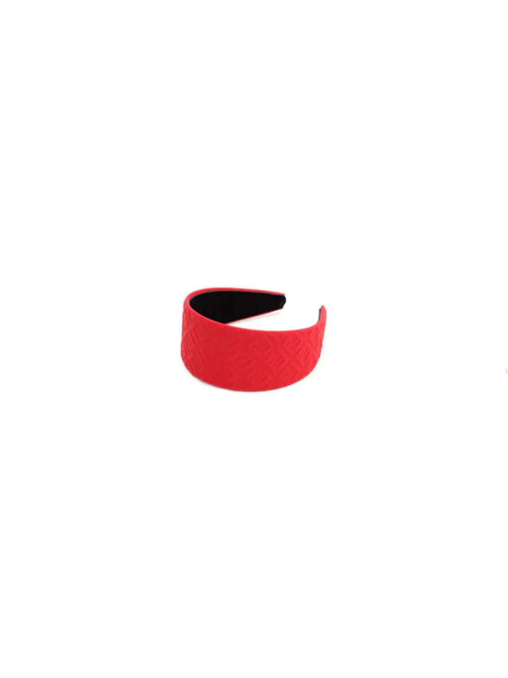 Fendi Kids Cerchietto rosso con monogramma – Accessorio premium elegante
