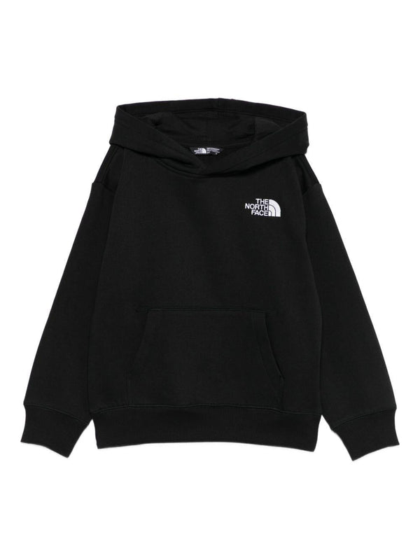 Felpa per bambino The North Face Kids nero con cappuccio con logo – Accessorio premium elegante