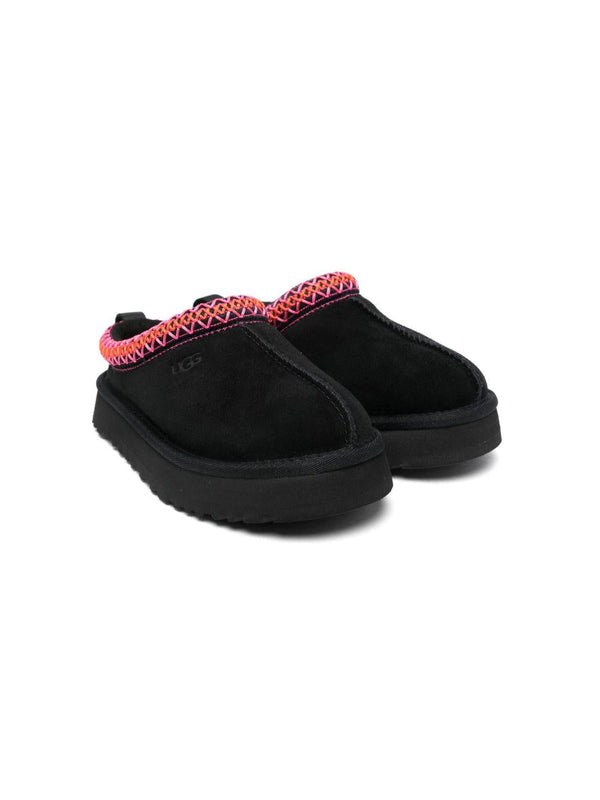 Ciabatte Tazz per bambina UGG KIds nere con logo laterale inciso – Accessorio premium elegante