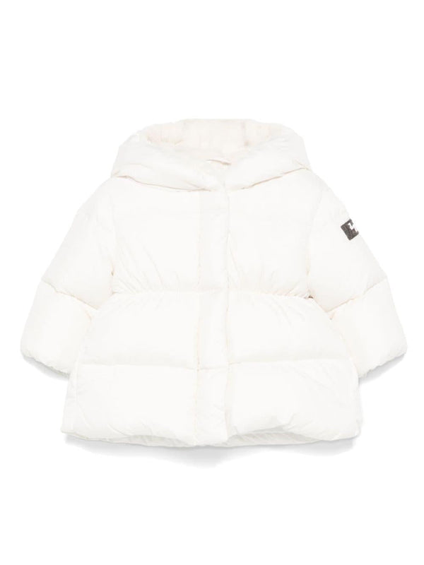 Giubbino imbottito per neonata Il Gufo bianco con design traputato – Accessorio premium elegante