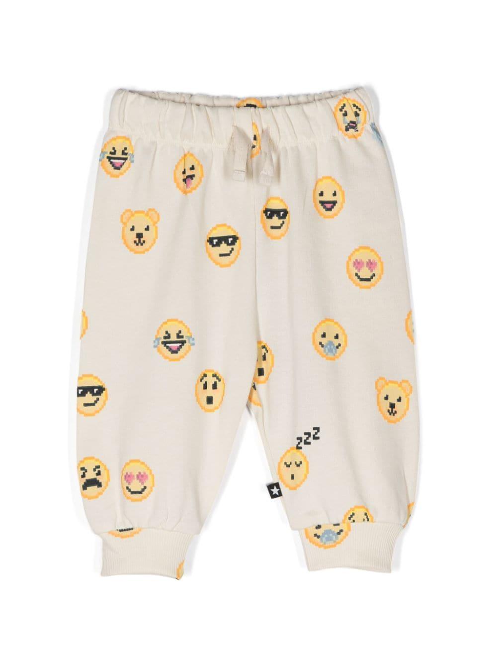 Pantaloni sportivi per neonati Molo Simeon beige con stampa grafica – Accessorio premium elegante