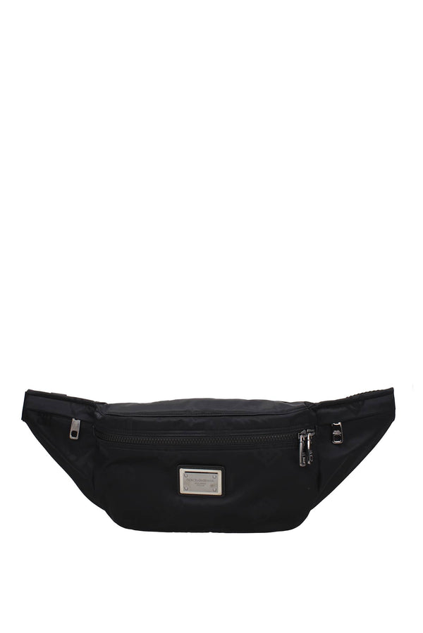 Dolce&Gabbana Zaini e Marsupi Nylon Nero – Accessorio premium elegante