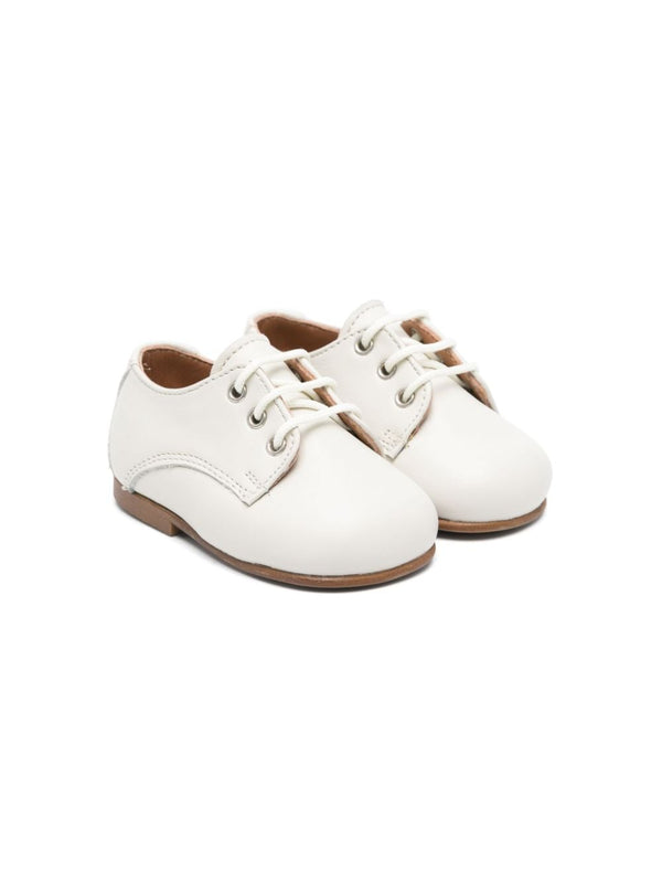 Scarpe primi passi per neonato Eli1957 beige con lacci – Accessorio premium elegante