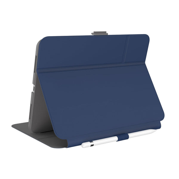 Speck Balance Carrying Case (Folio Clear) for 10.9in iPad 10th Gen - Arcadia Navy/Moody Gray – Accessorio premium elegante