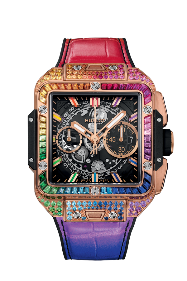 Hublot Square Bang Unico King Gold Rainbow 42mm – Accessorio premium elegante