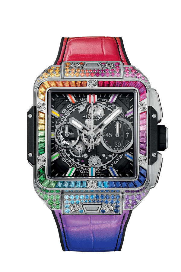 Hublot Square Bang Unico Titanium Rainbow 42mm – Accessorio premium elegante