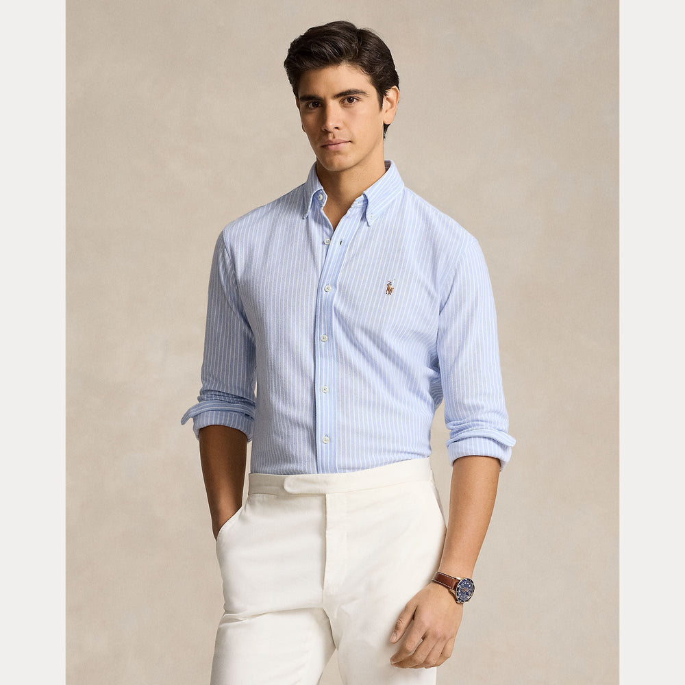 STRIPED KNIT OXFORD SHIRT – Accessorio premium elegante