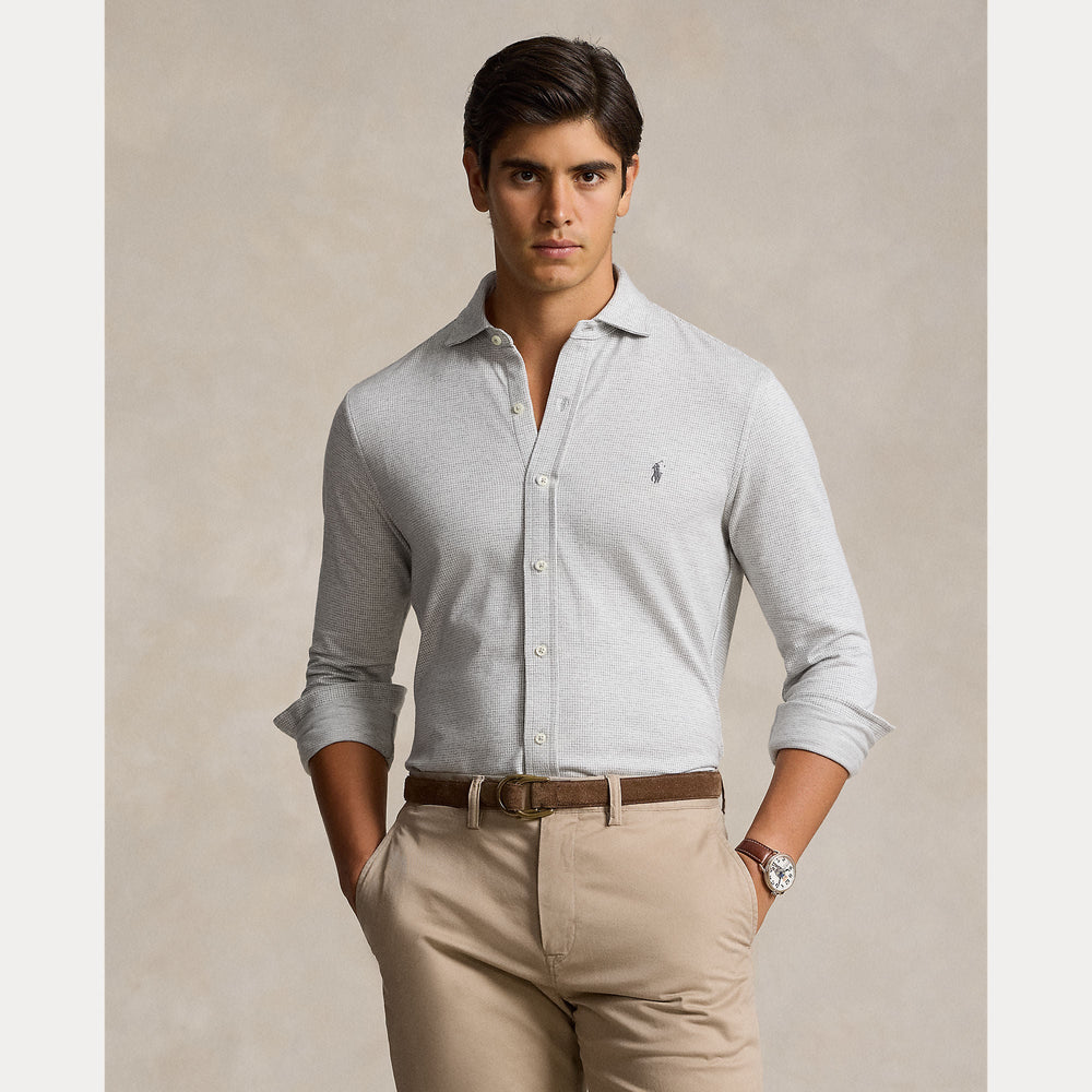 HOUNDSTOOTH JERSEY SHIRT – Accessorio premium elegante