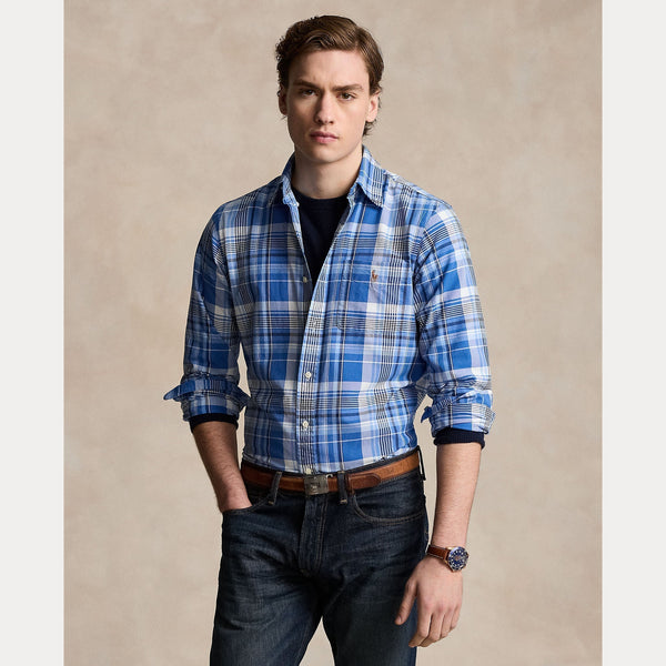 CUSTOM FIT PLAID OXFORD SHIRT – Accessorio premium elegante