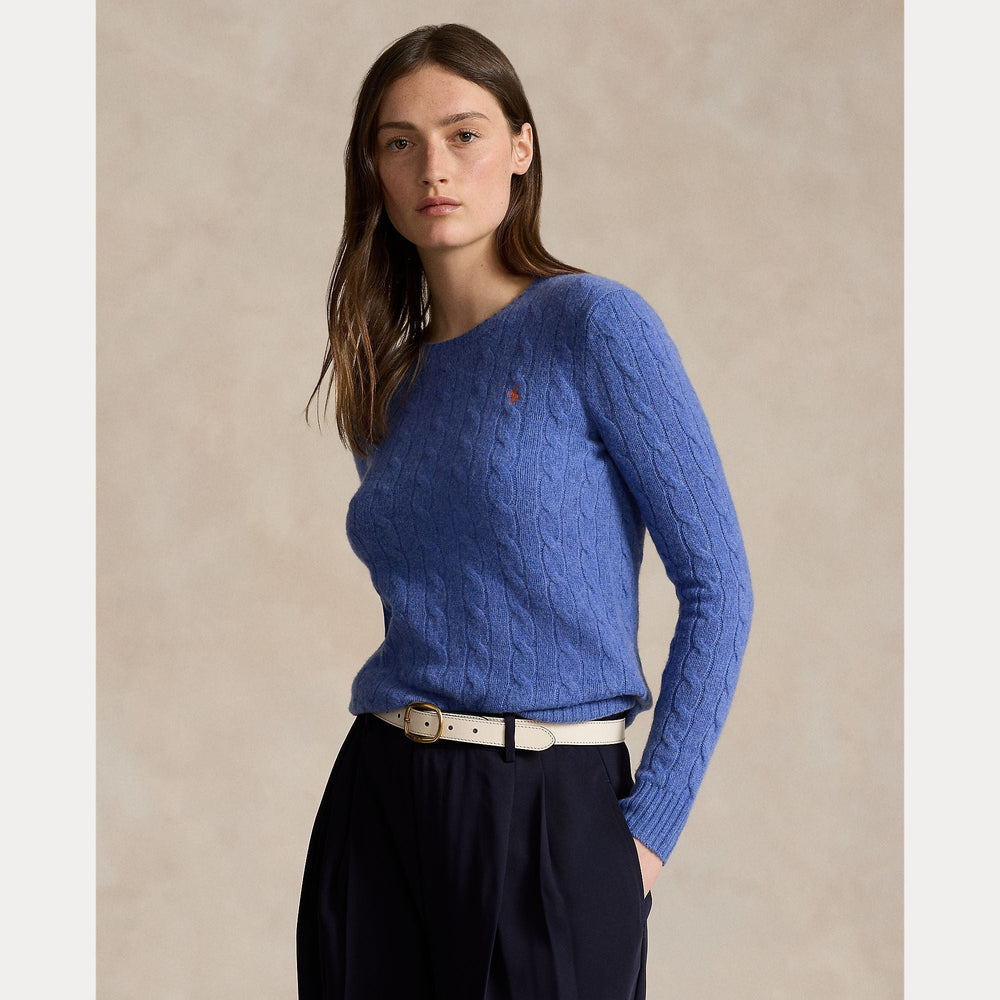 CABLE-KNIT WOOL-CASHMERE SWEATER – Accessorio premium elegante