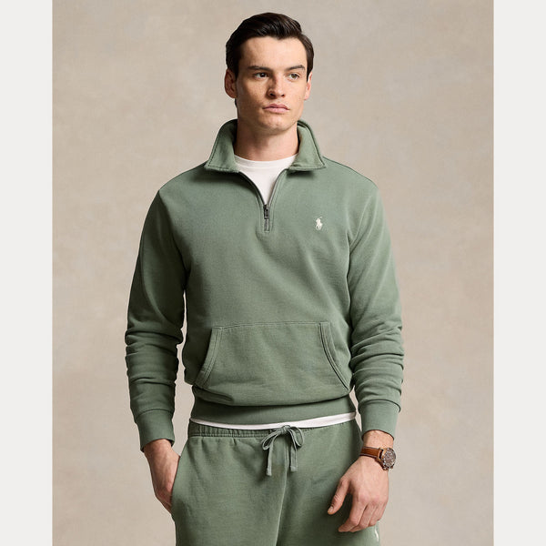 LOOPBACK FLEECE QUARTER-ZIP SWEATSHIRT – Accessorio premium elegante