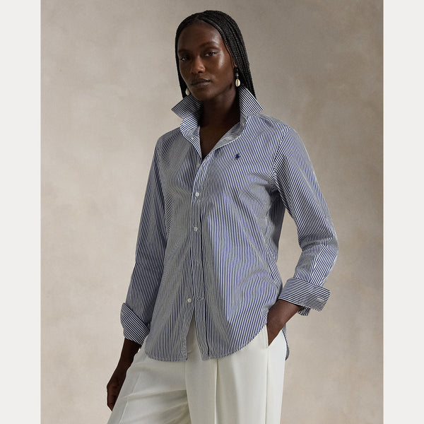 SLIM FIT STRIPED COTTON SHIRT – Accessorio premium elegante