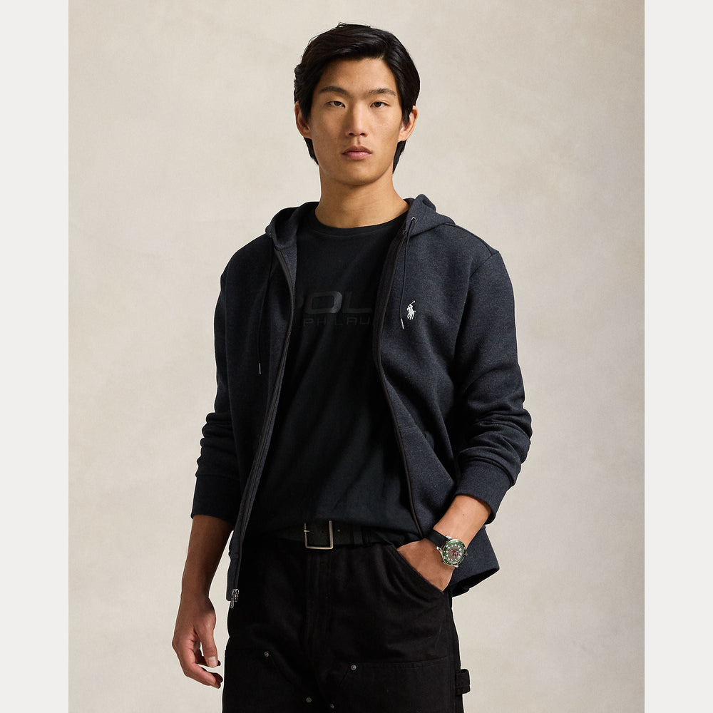 DOUBLE-KNIT FULL-ZIP HOODIE – Accessorio premium elegante