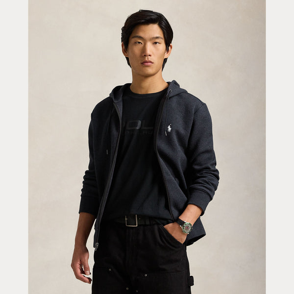 DOUBLE-KNIT FULL-ZIP HOODIE – Accessorio premium elegante