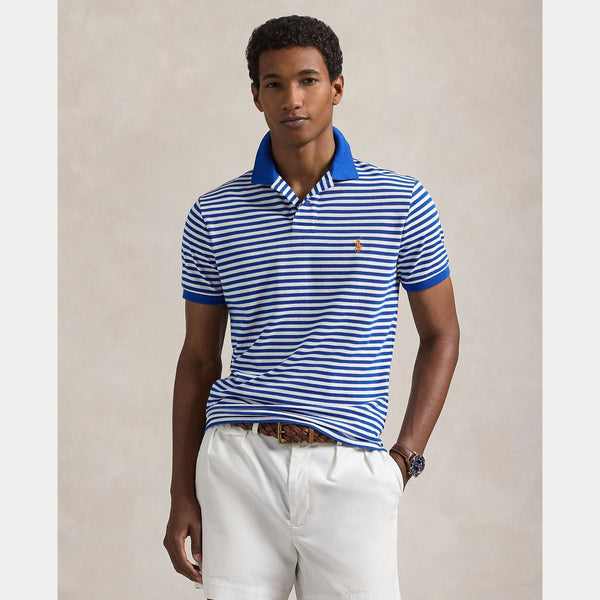 CUSTOM SLIM FIT STRIPED MESH POLO SHIRT – Accessorio premium elegante