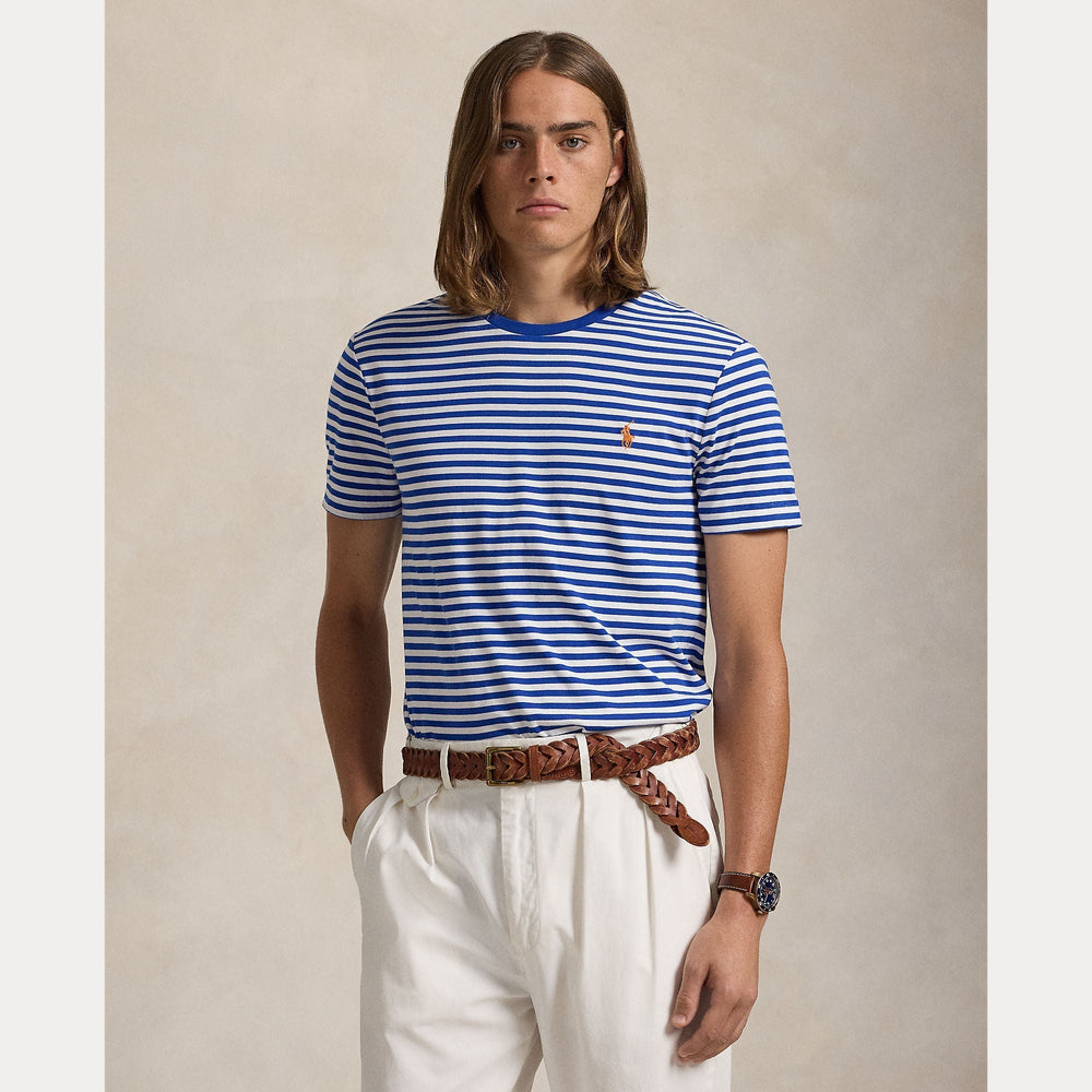 CUSTOM SLIM FIT STRIPED JERSEY T-SHIRT – Accessorio premium elegante