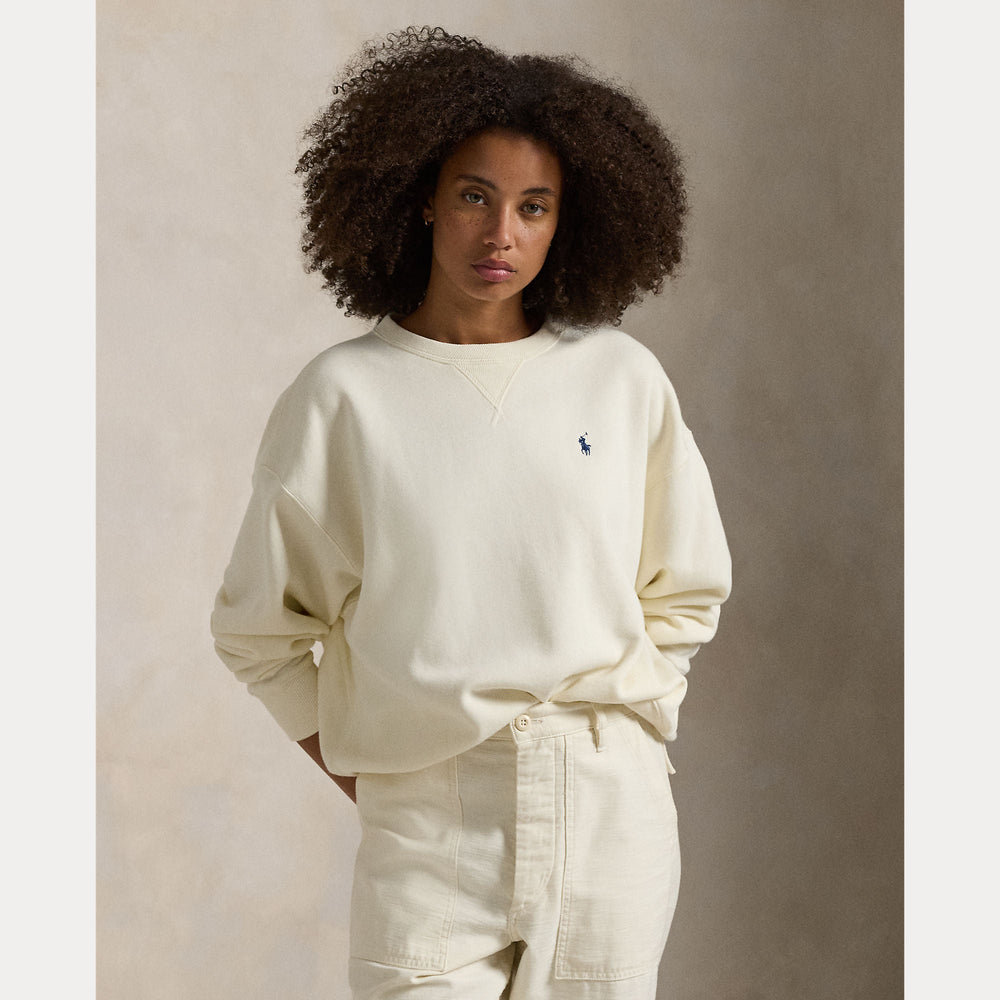 FLEECE CREWNECK PULLOVER – Accessorio premium elegante