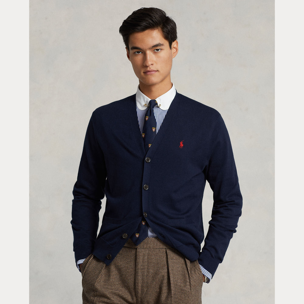 COTTON V-NECK CARDIGAN – Accessorio premium elegante