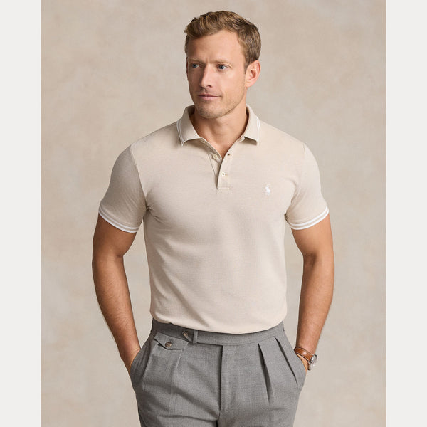CUSTOM SLIM FIT STRETCH MESH POLO SHIRT – Accessorio premium elegante
