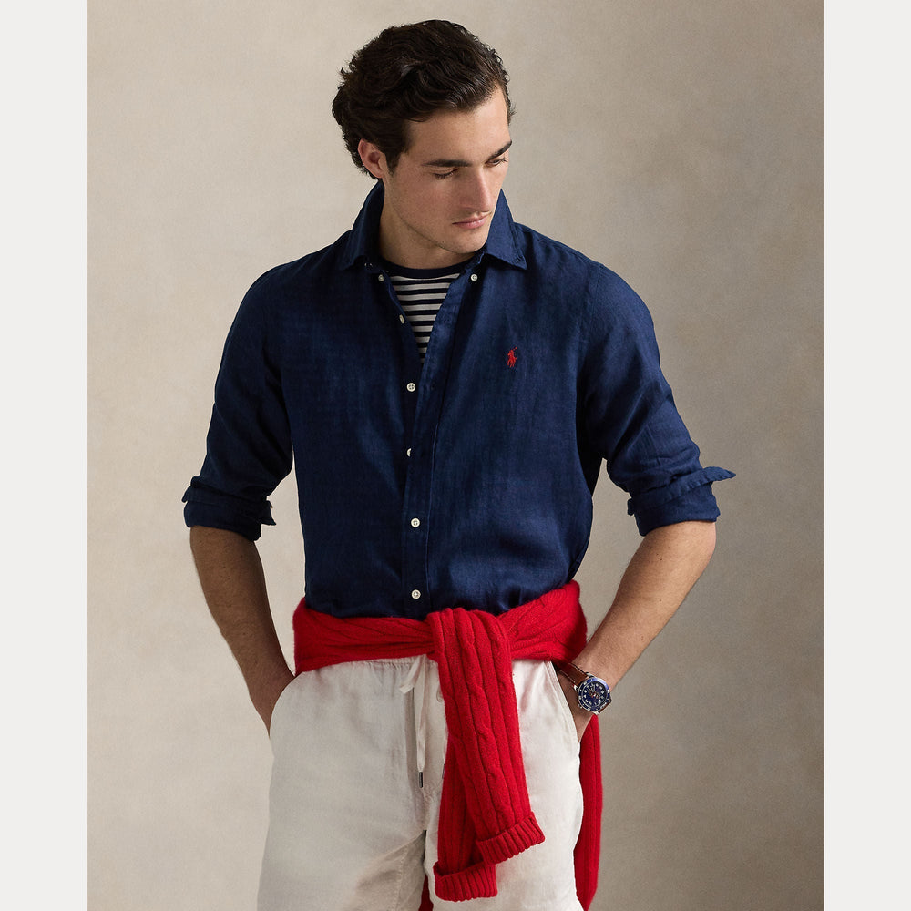 CUSTOM FIT LINEN SHIRT – Accessorio premium elegante