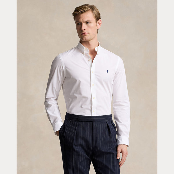 SLIM FIT STRETCH POPLIN SHIRT – Accessorio premium elegante