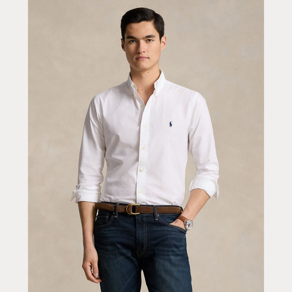 CUSTOM FIT STRETCH POPLIN SHIRT – Accessorio premium elegante